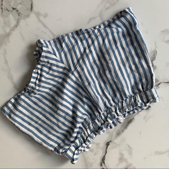 Zara Striped Shorts - High Waisted - Picture 2 of 4